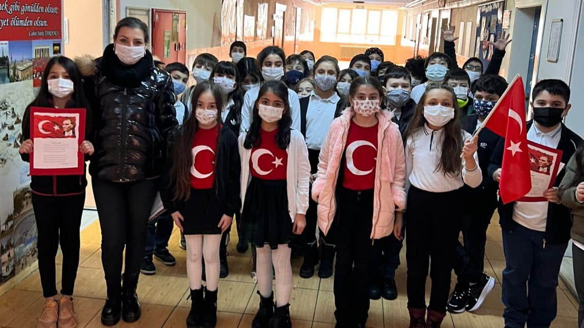 Okulumuzda 12 Mart İstiklal Marşı'nın Kabülü ve Mehmet Akif Ersoy'u Anma Etkinliği 