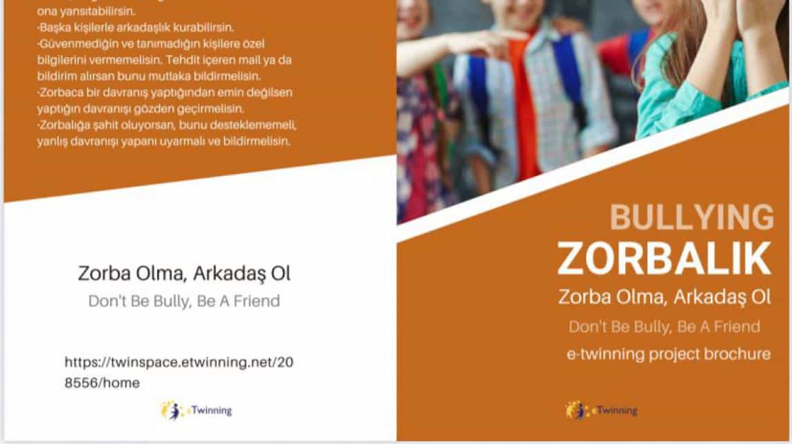 Zorba Olma Arkadaş Ol isimli eTwinning projesi kapsamında broşür hazırlandı.