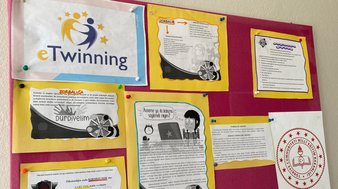 Zorba Olma Arkadaş Ol isimli eTwinning projesi kapsamında Pano Çalışması